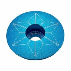 Bouchon De Potence Supacaz Star Capz Anodisé 31,8mm - Aqua