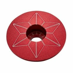 Bouchon De Potence Supacaz Star Capz Anodisé 31,8mm - Rouge