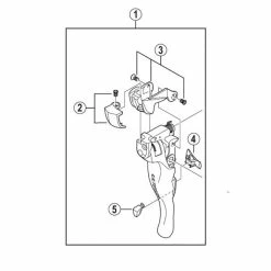 Bras De Levier Shimano Ultegra 6700 Y6SC98010 - Droit