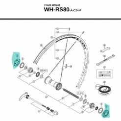 Cache-poussière De Moyeu Shimano Y4GW98010 - [x1]