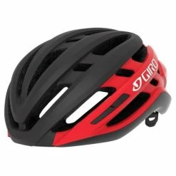 Casque Giro Agilis Noir Mat/Rouge Brillant