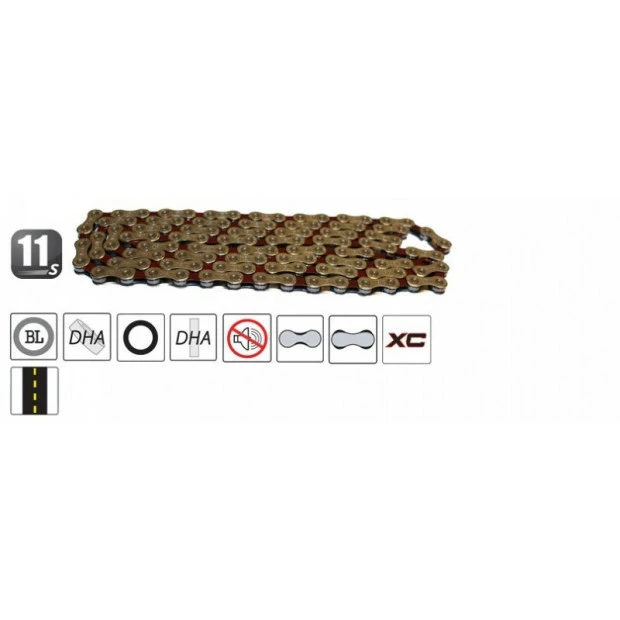 Chaîne 11 Vitesses Yaban S11 S2 Bi-color – Image 2