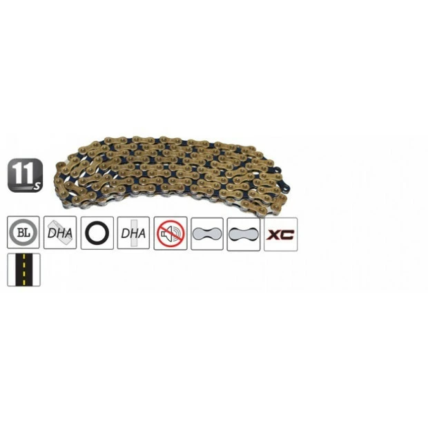 Chaîne 11 Vitesses Yaban S11 S2 Bi-color