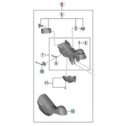 Corps De Manette De Dérailleur Shimano Tiagra ST-4703 - Gauche