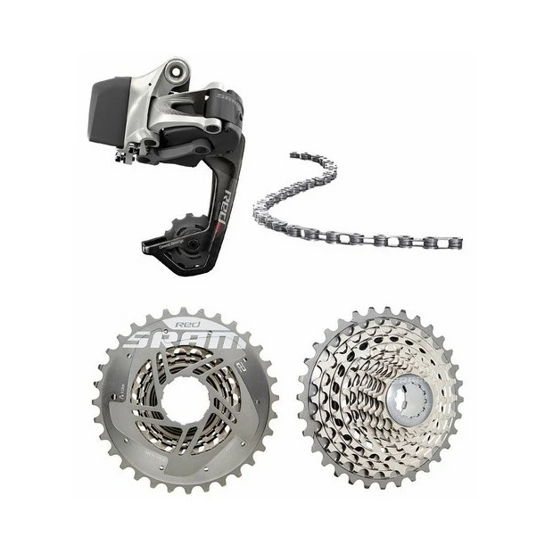 Kit SRAM Red ETAP WiFli (dérailleur Arrière, Cassette, Chaîne)