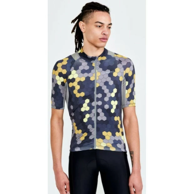 Maillot Route Homme Craft Advanced Endur Graphic Multicolore Gris – Image 2