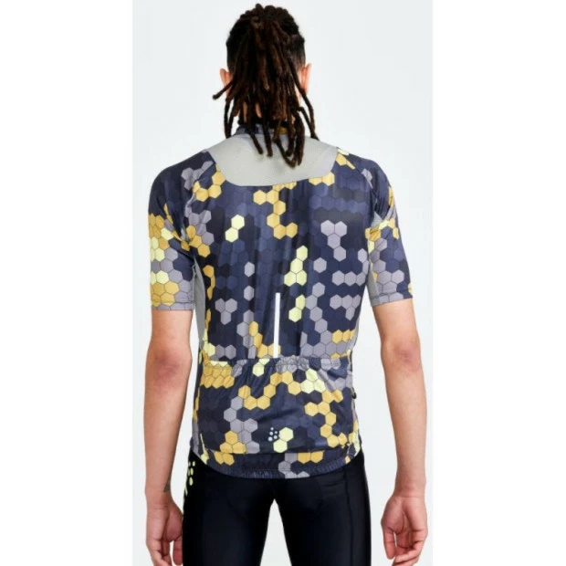 Maillot Route Homme Craft Advanced Endur Graphic Multicolore Gris – Image 3