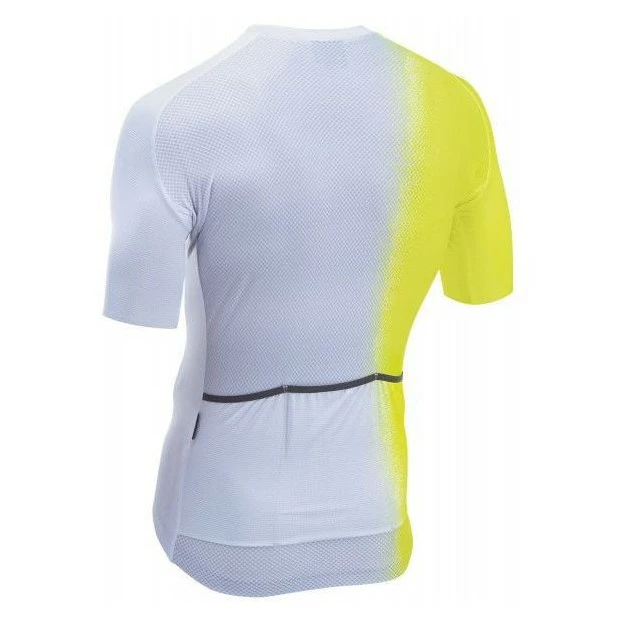 Maillot Route Manches Courtes Northwave Blade Gris/Jaune Fluo – Image 2