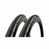 Pack Pneus Et Chambres à Air Vittoria Rubino Pro Graphène 2.0 700x25C - Noir/Beige