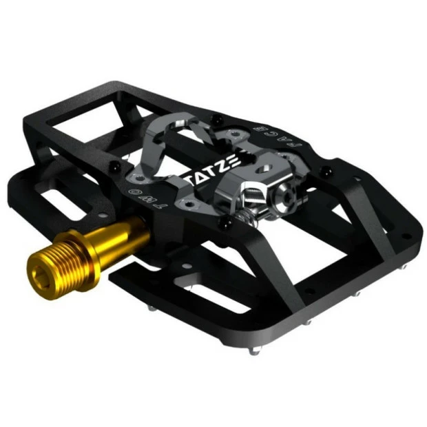 Pédales Automatiques Tatze Two Face Axe Titane – Image 3