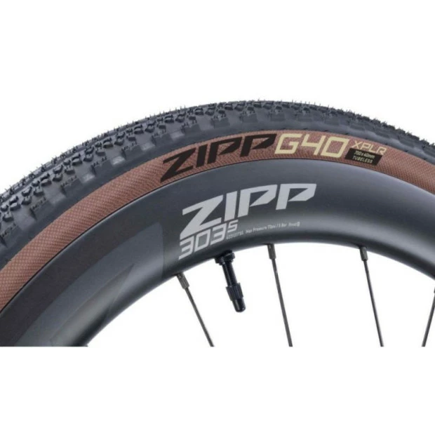 Pneu Gravel Zipp G40 XPLR 700x40C Noir/Marron – Image 2