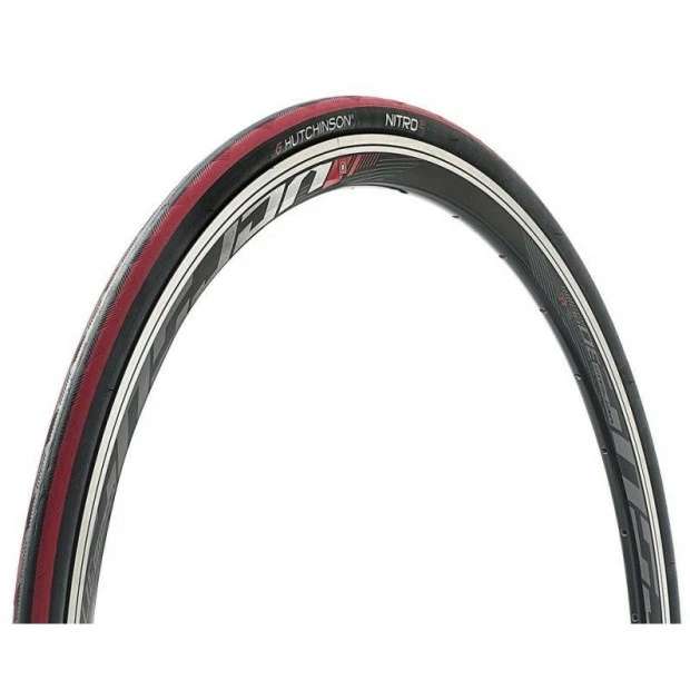 Pneu Hutchinson Nitro 2 TR - Tube Type - 700x25 - Noir/Rouge