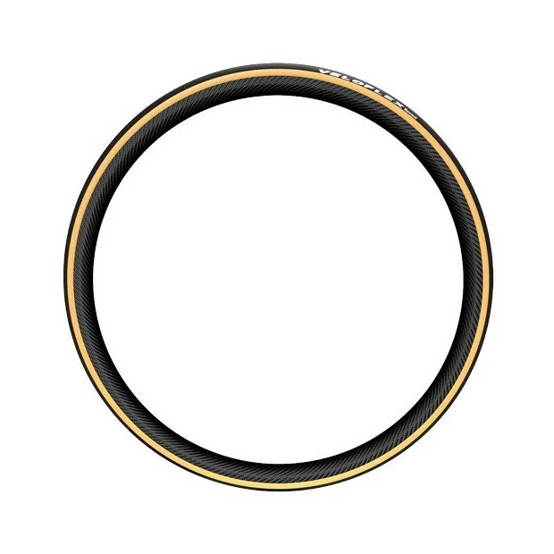 Pneu Triathlon/Contre-la-Montre Veloflex Record Tube Type Souple 700x23C Noir/Beige – Image 2