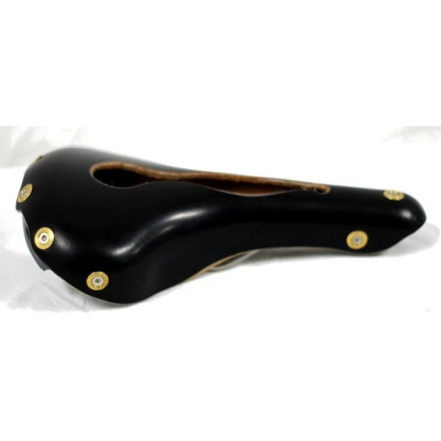 Selle En Cuir Gilles Berthoud Aspin Ouverte - Noir – Image 2