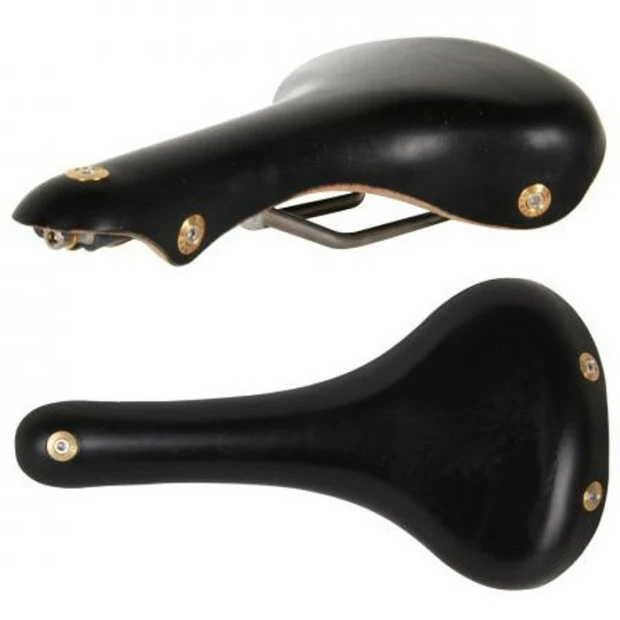 Selle En Cuir Gilles Berthoud Galibier - Noir