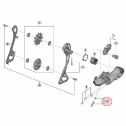 Vis De Réglage De Galet Haut Shimano Ultegra Di2 RD-R8050